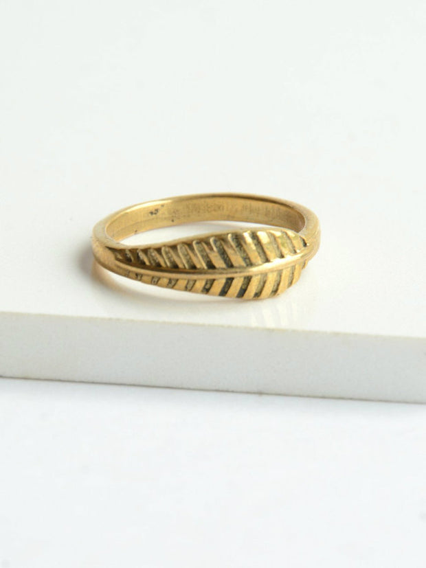 Feather Ring-The Ethical Olive