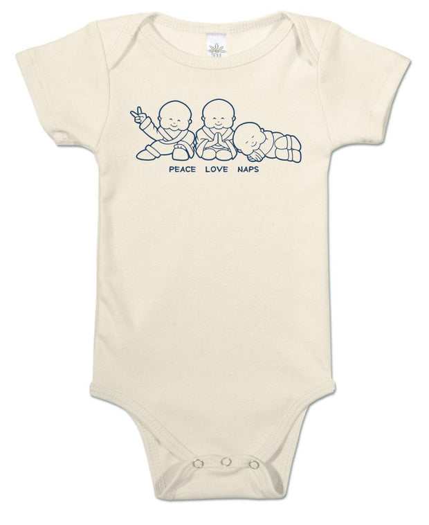 Peace Love Naps Onesie-The Ethical Olive