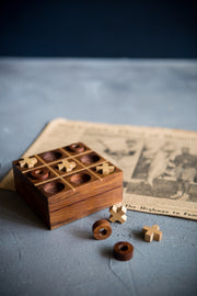 Wooden Tic Tac Toe Game-The Ethical Olive