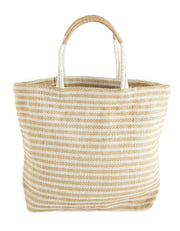 Thin Striped Shopper: Tan-The Ethical Olive
