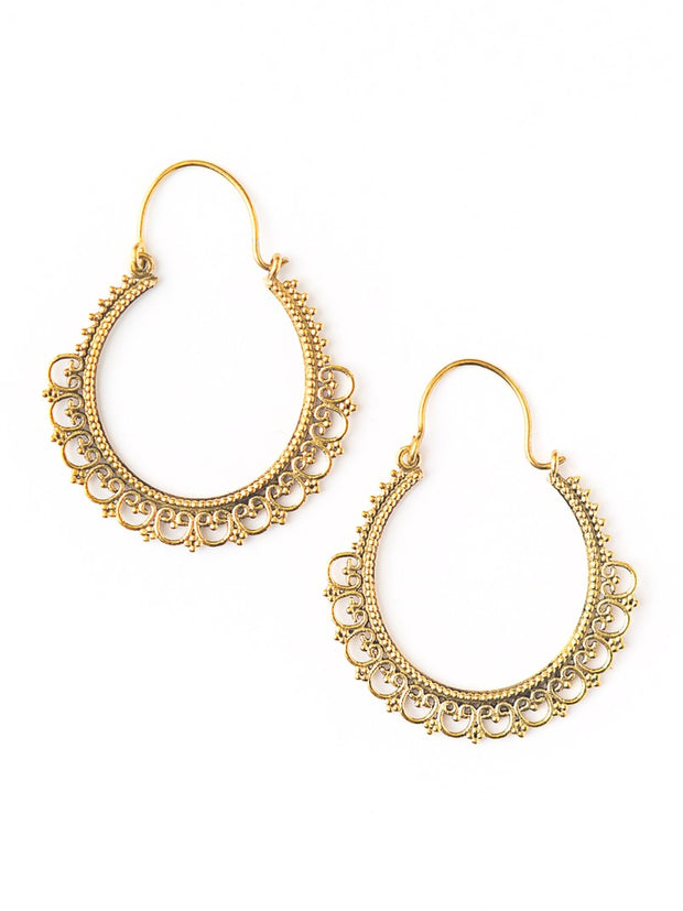 Paint Me Gold Earrings-The Ethical Olive