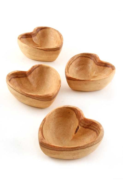 Olive wood Mini Heart Bowl-The Ethical Olive