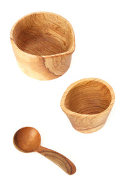 Olive Wood Cream & Sugar Set-The Ethical Olive