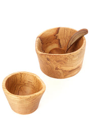 Olive Wood Cream & Sugar Set-The Ethical Olive