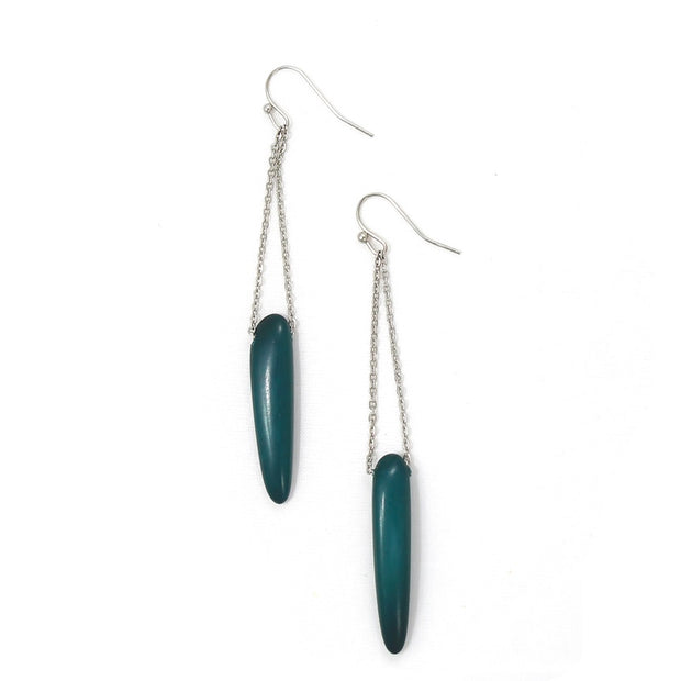 Quill Earrings: Midnight-The Ethical Olive